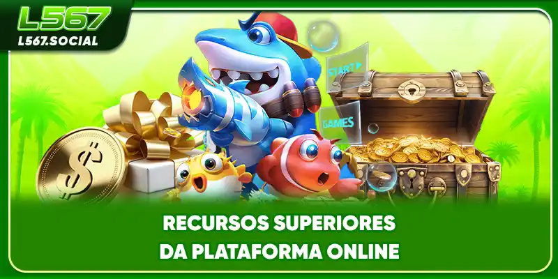 Recursos superiores da plataforma online
